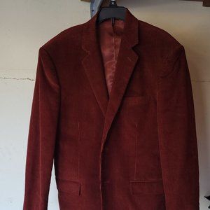 Burgundy corduroy blazer